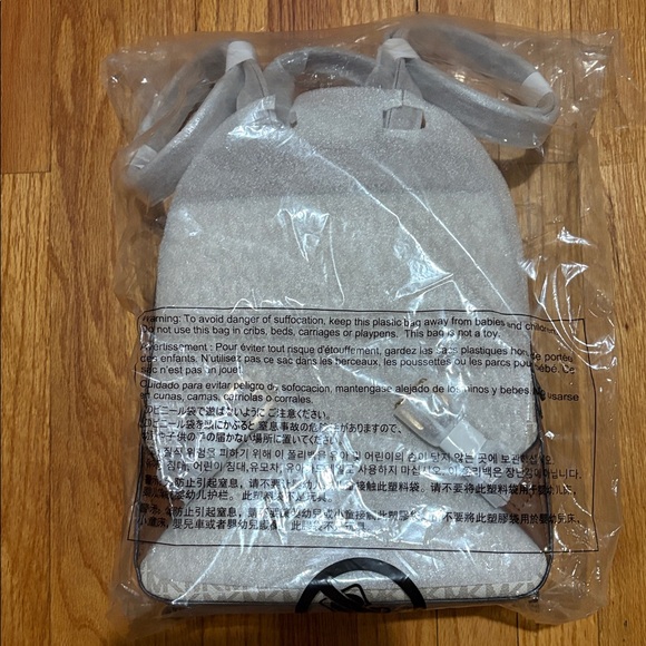 Michael Kors White and Brown Backpack - Picture 3 of 5